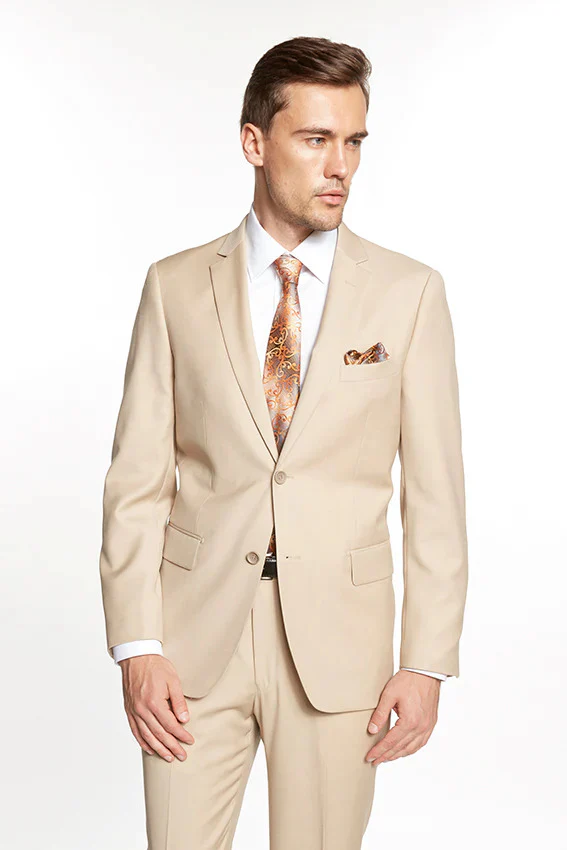 Tiglio Suit - Wool Suit - Business Suit Black Suit - Modern Fit 2 Buttons Style - Image 6