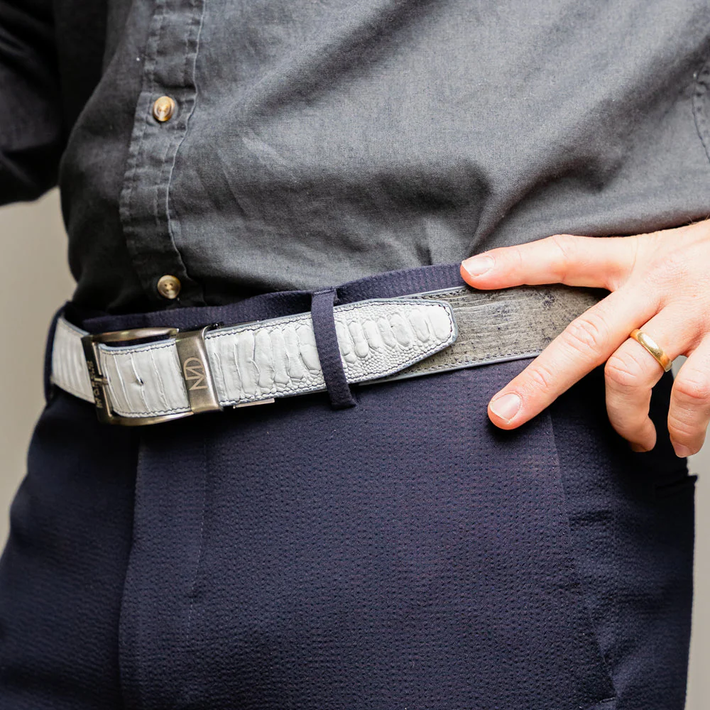 Marco Di Milano Alessio Belt White / Gray - Image 6