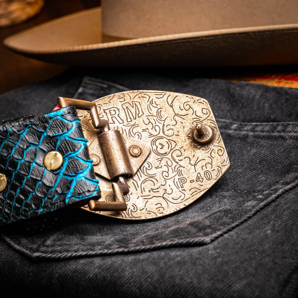 Marco Di Milano Arkansas Belt Black / Blue - Image 7