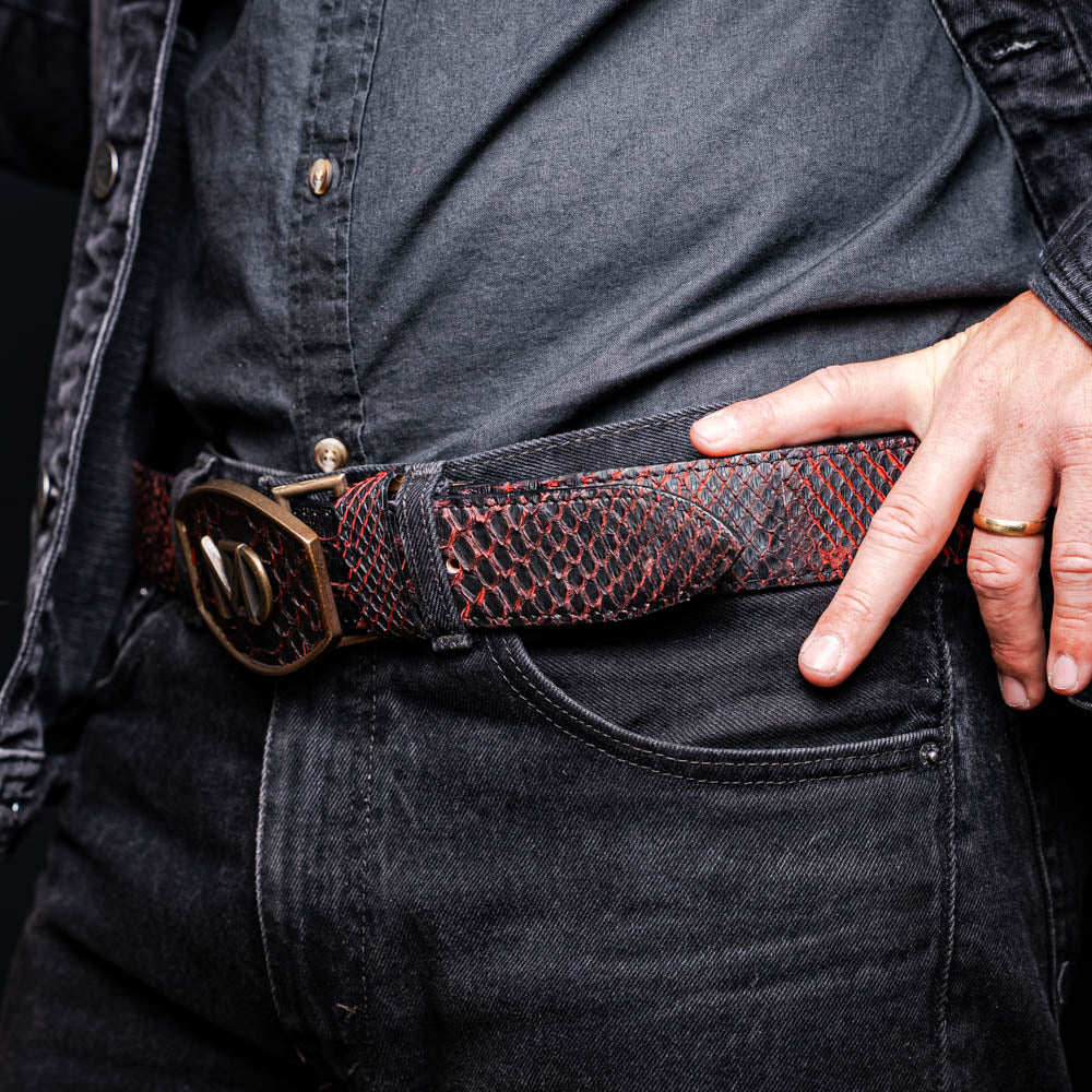 Marco Di Milano Arkansas Belt BlackCherry - Image 10