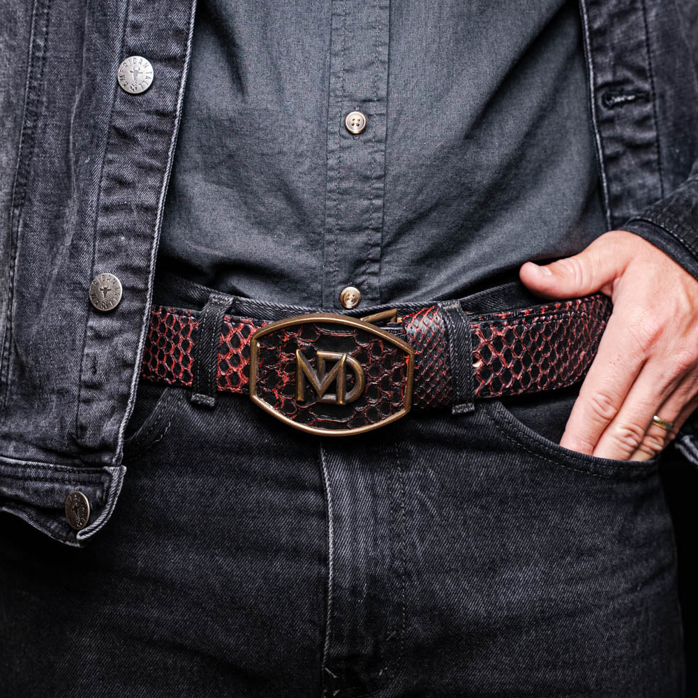 Marco Di Milano Arkansas Belt BlackCherry - Image 9