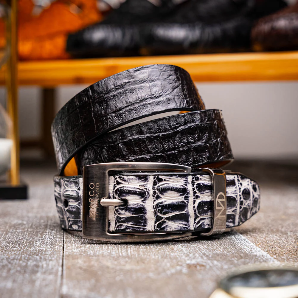 Marco Di Milano Caribe Belt Newspaper / Black - Image 5
