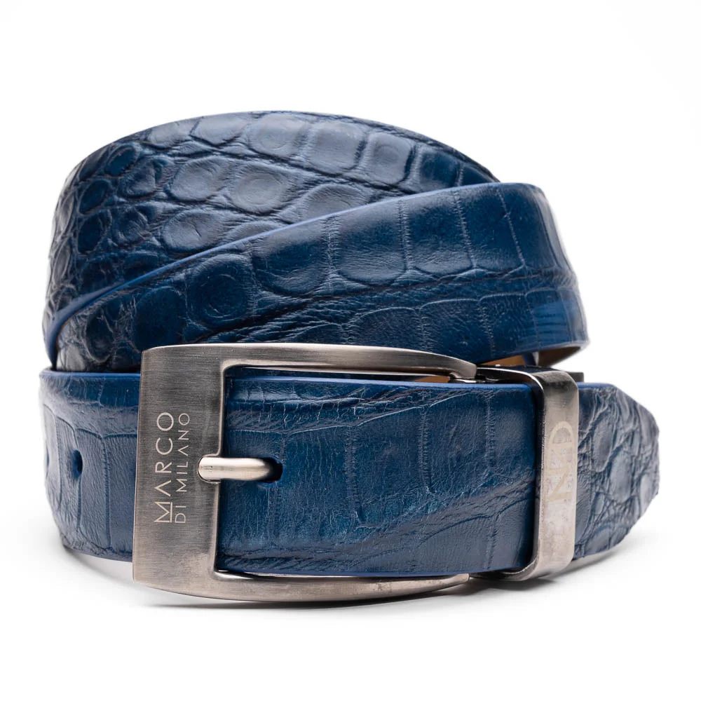 Marco Di Milano Emilio Belt Navy