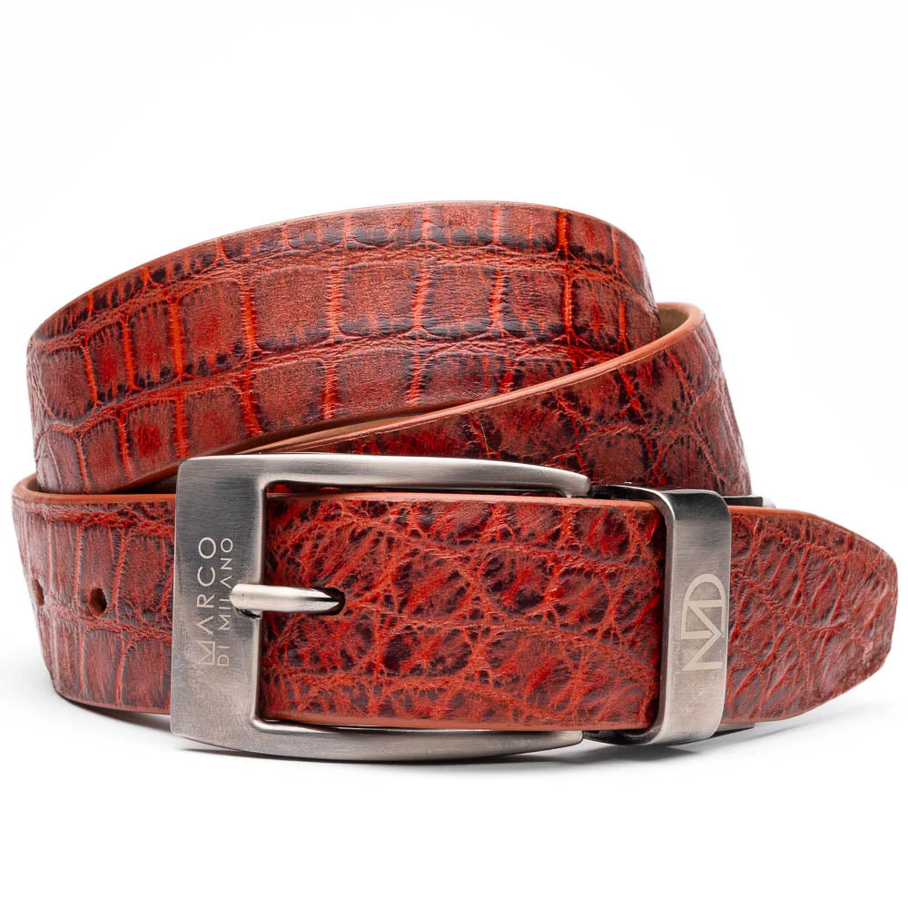 Marco Di Milano Emilio Belt Rustic Cognac