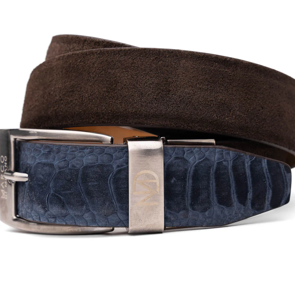 Marco Di Milano Hugo Belt Navy / Brown - Image 2