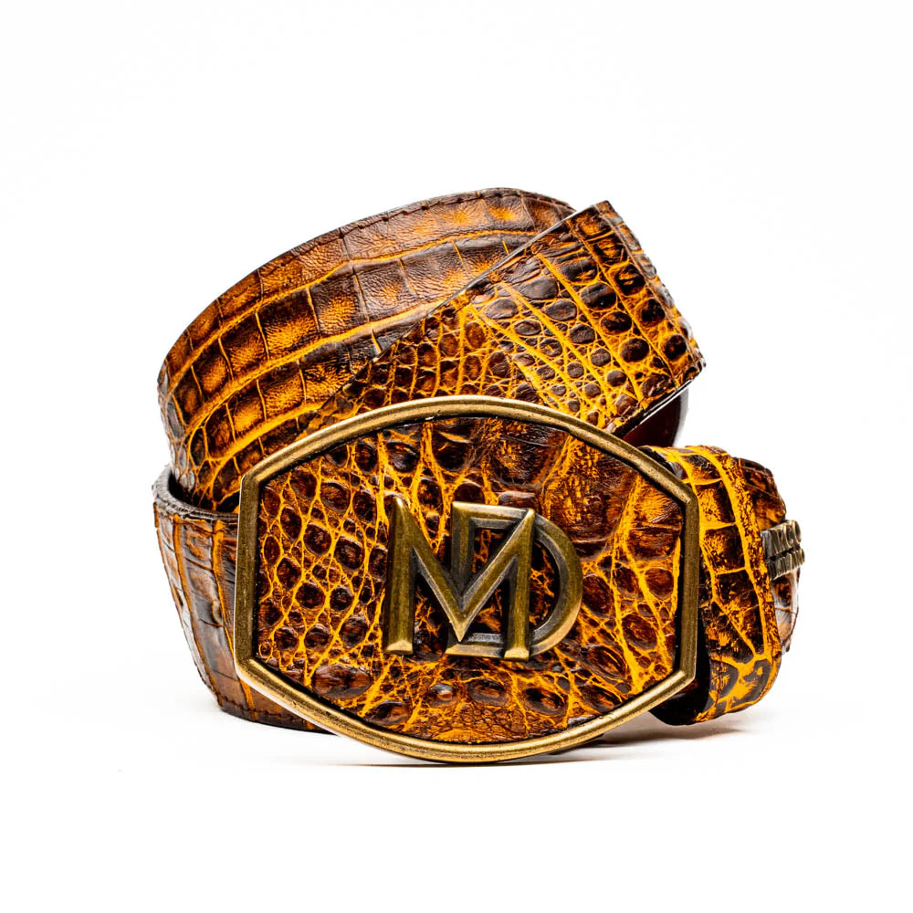 Marco Di Milano Iowa Belt Mustard Brown