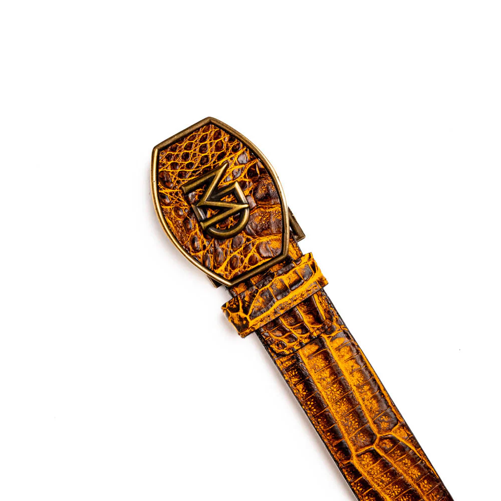 Marco Di Milano Iowa Belt Mustard Brown - Image 2