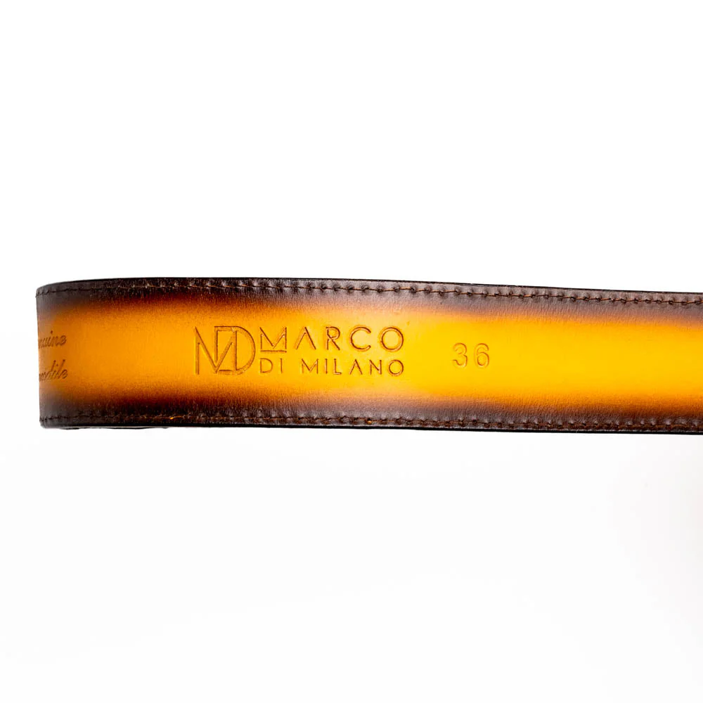 Marco Di Milano Iowa Belt Mustard Brown - Image 3