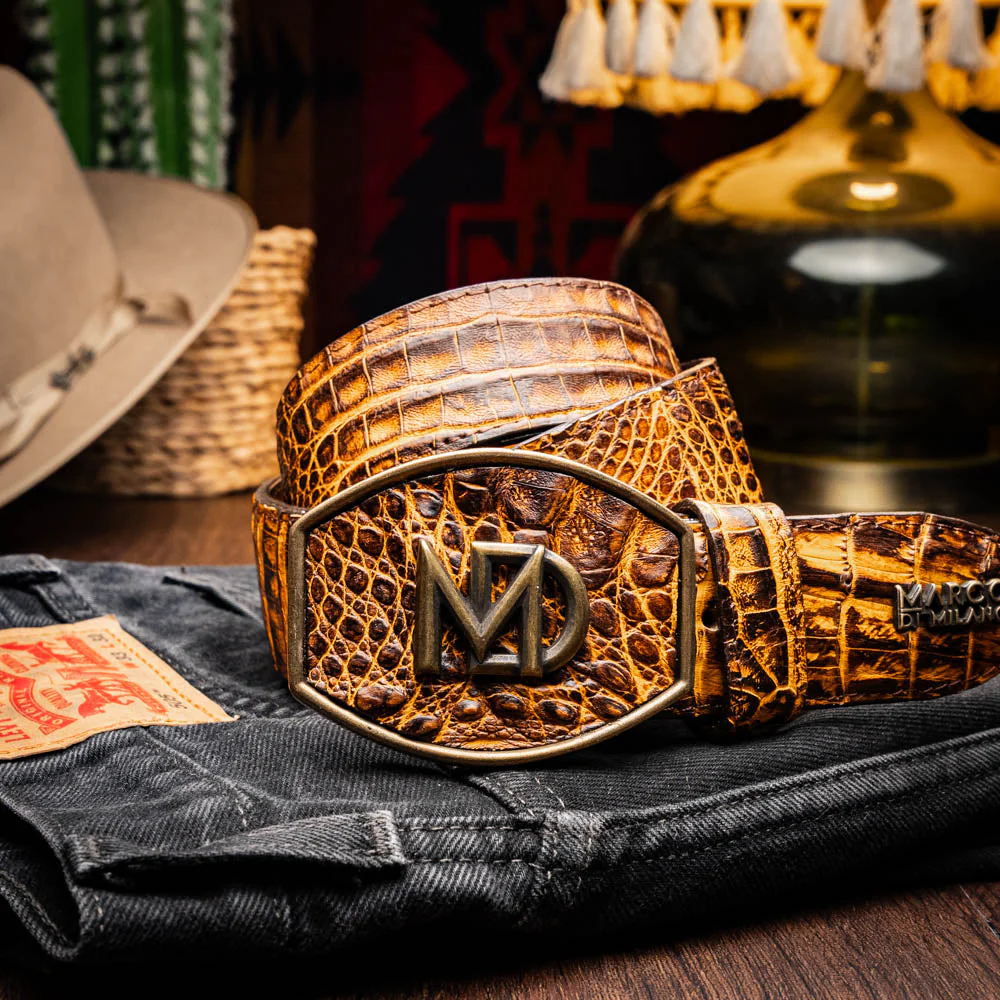 Marco Di Milano Iowa Belt Mustard Brown - Image 5
