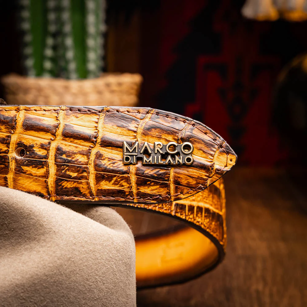 Marco Di Milano Iowa Belt Mustard Brown - Image 6