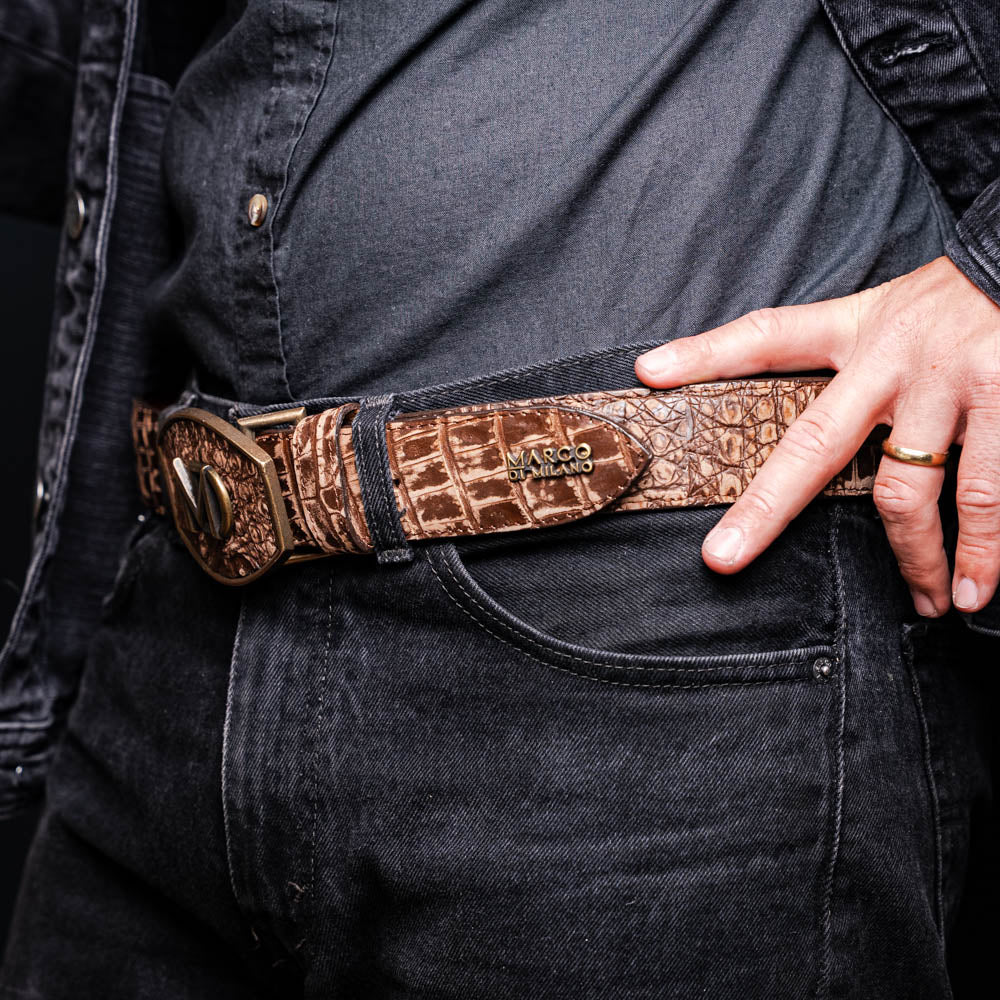 Marco Di Milano Iowa Belt Stone Brown - Image 10