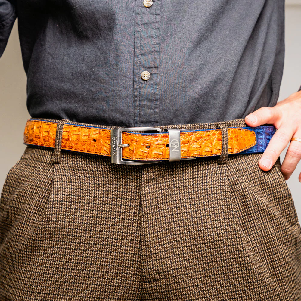 Marco Di Milano Luciano Belt Blue / Brandy - Image 5