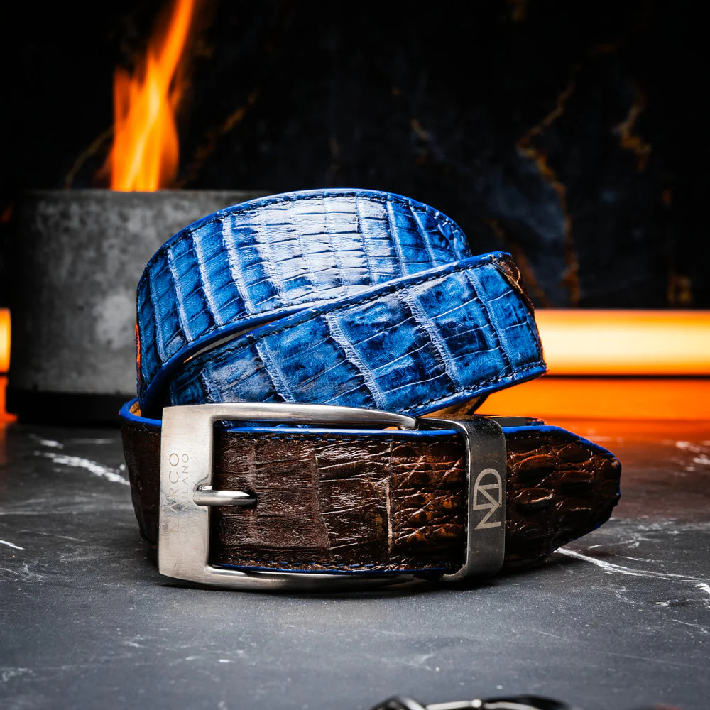 Marco Di Milano Luciano Belt Navy / Brown - Image 7