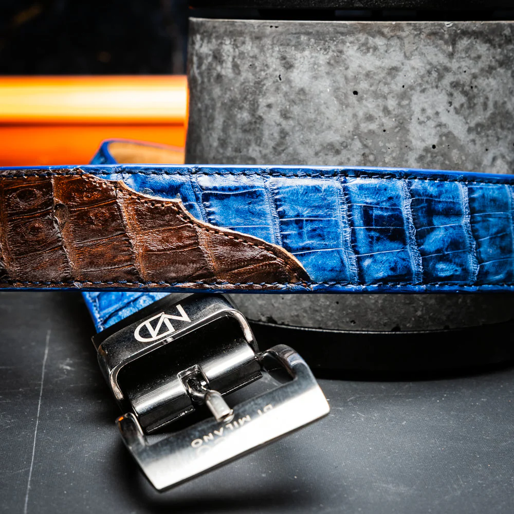 Marco Di Milano Luciano Belt Navy / Brown - Image 8