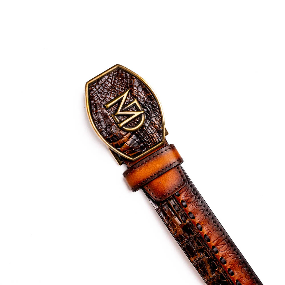 Marco Di Milano Montana Belt Aged Brown - Image 2