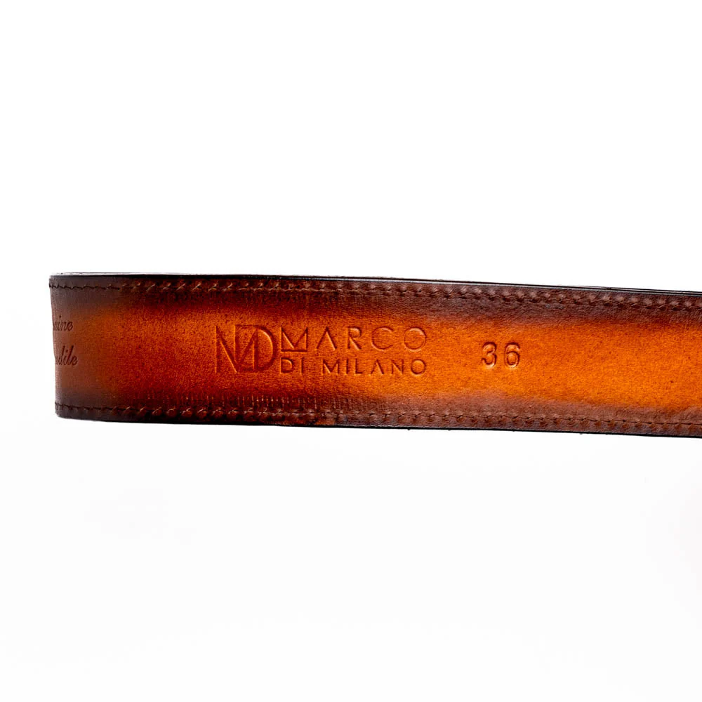Marco Di Milano Montana Belt Aged Brown - Image 3
