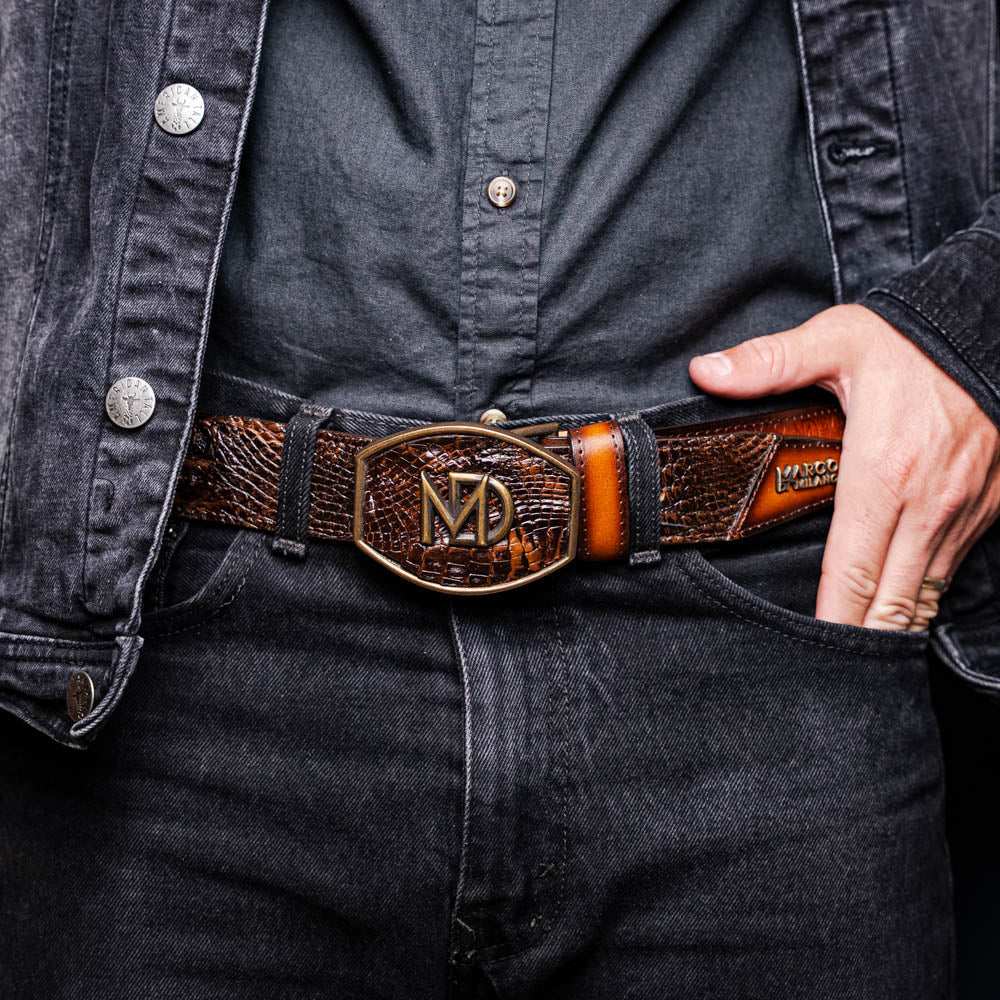 Marco Di Milano Montana Belt Aged Brown - Image 9