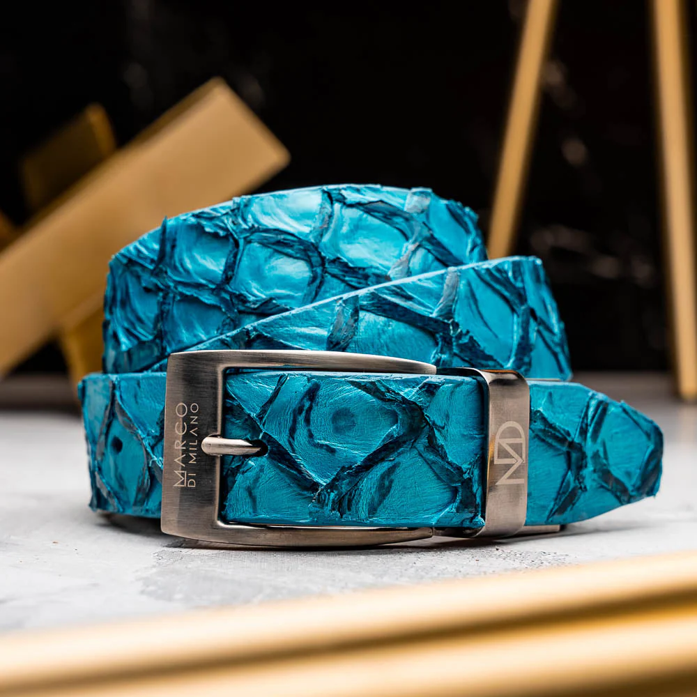 Marco Di Milano Olivieri Belt Caribbean Blue - Image 4