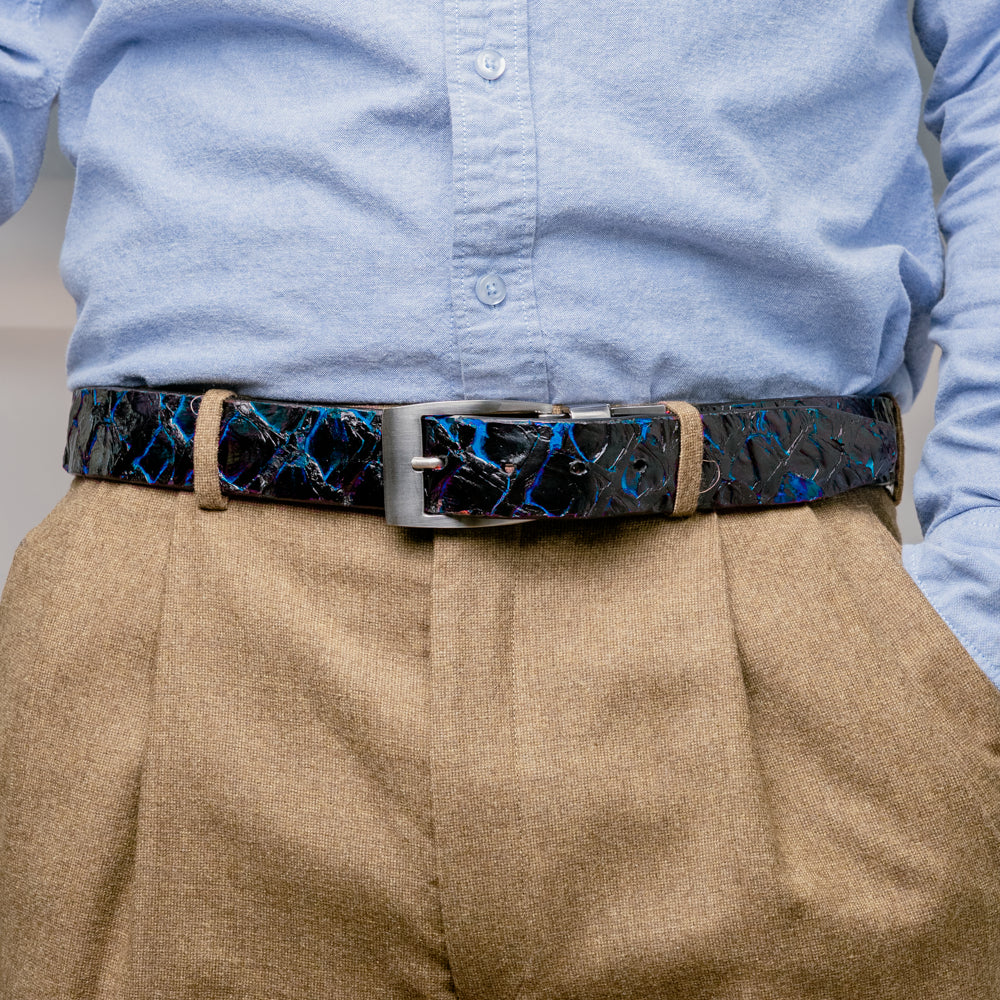 Marco Di Milano Olivieri Belt Royal Blue - Image 5