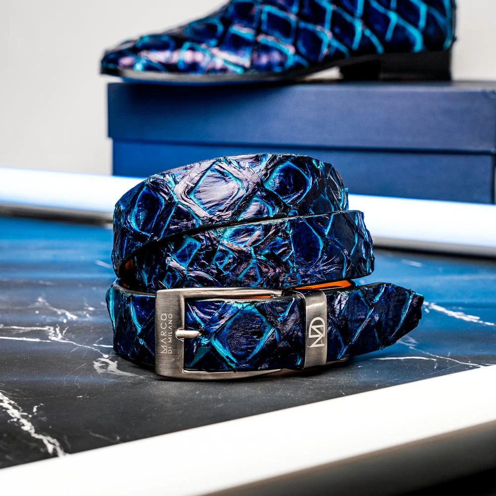 Marco Di Milano Olivieri Belt Royal Blue - Image 7