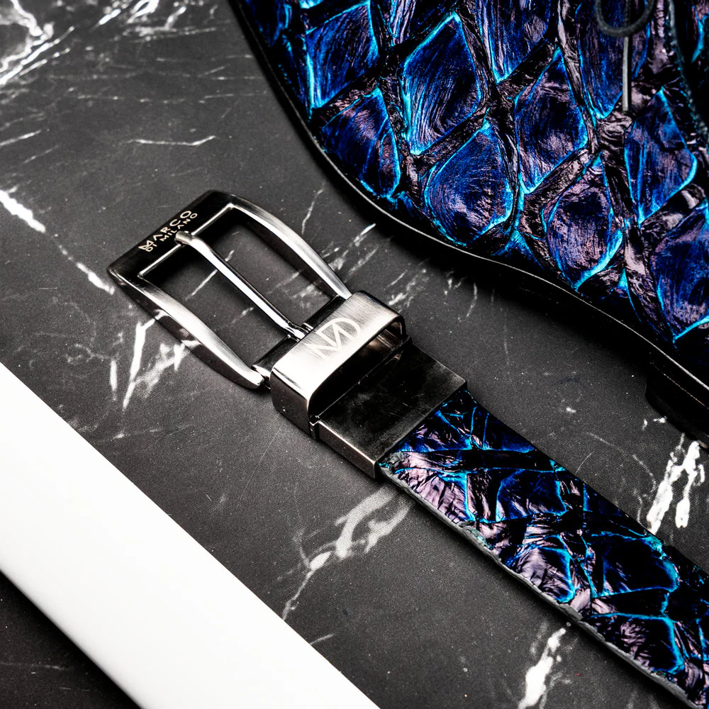 Marco Di Milano Olivieri Belt Royal Blue - Image 9