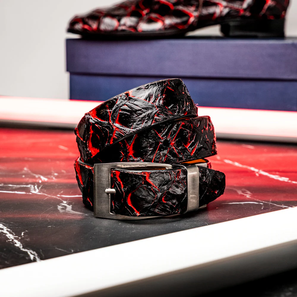 Marco Di Milano Olivieri Belt Blackcherry - Image 2