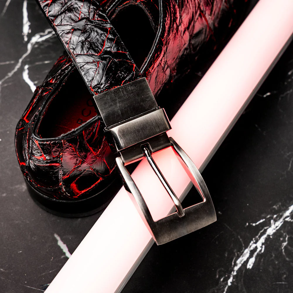 Marco Di Milano Olivieri Belt Blackcherry - Image 4