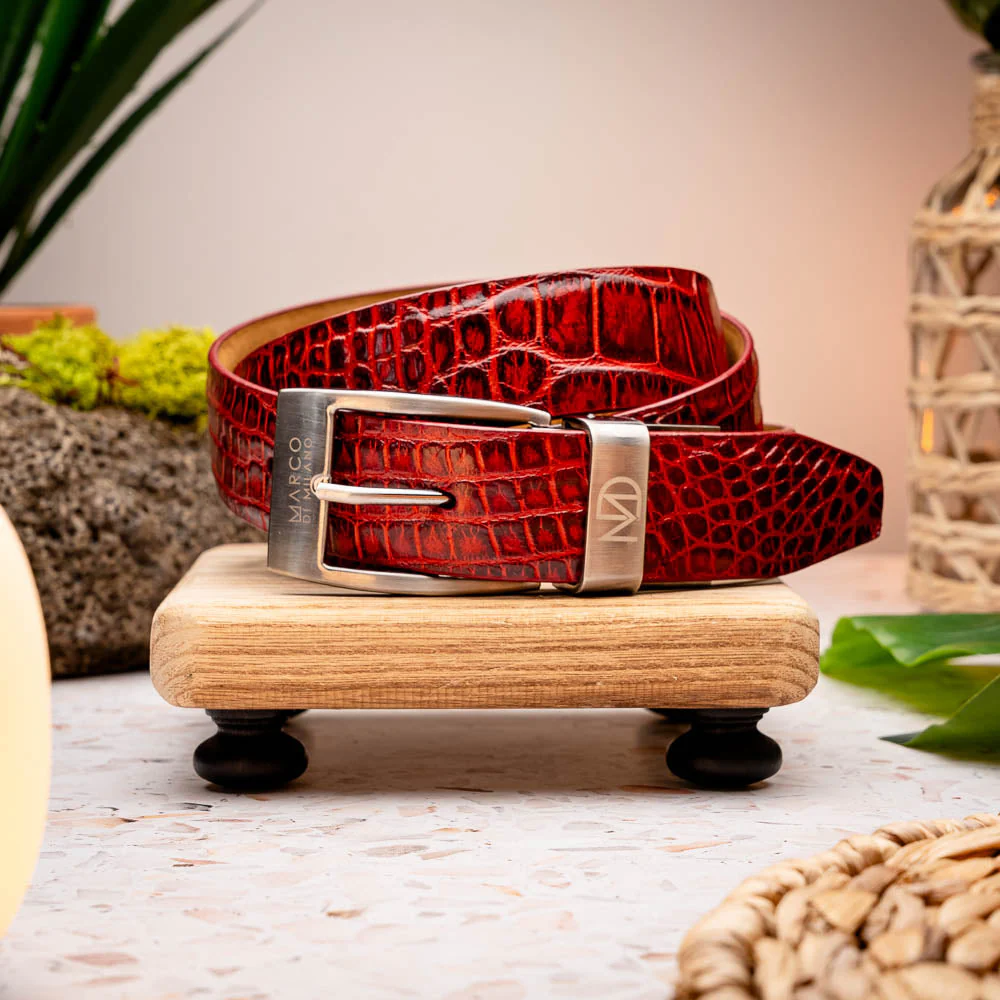 Marco Di Milano Riccardo Belt Antique Red - Image 3