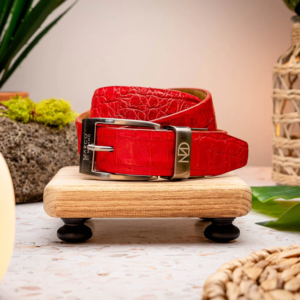 Marco Di Milano Riccardo Belt Light Red - Image 3