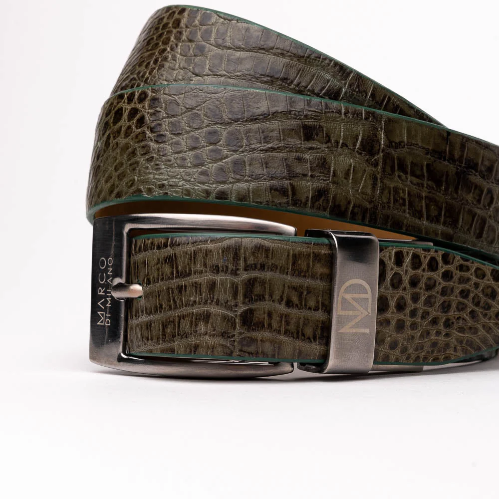 Marco Di Milano Riccardo Belt Rustic Olive - Image 2
