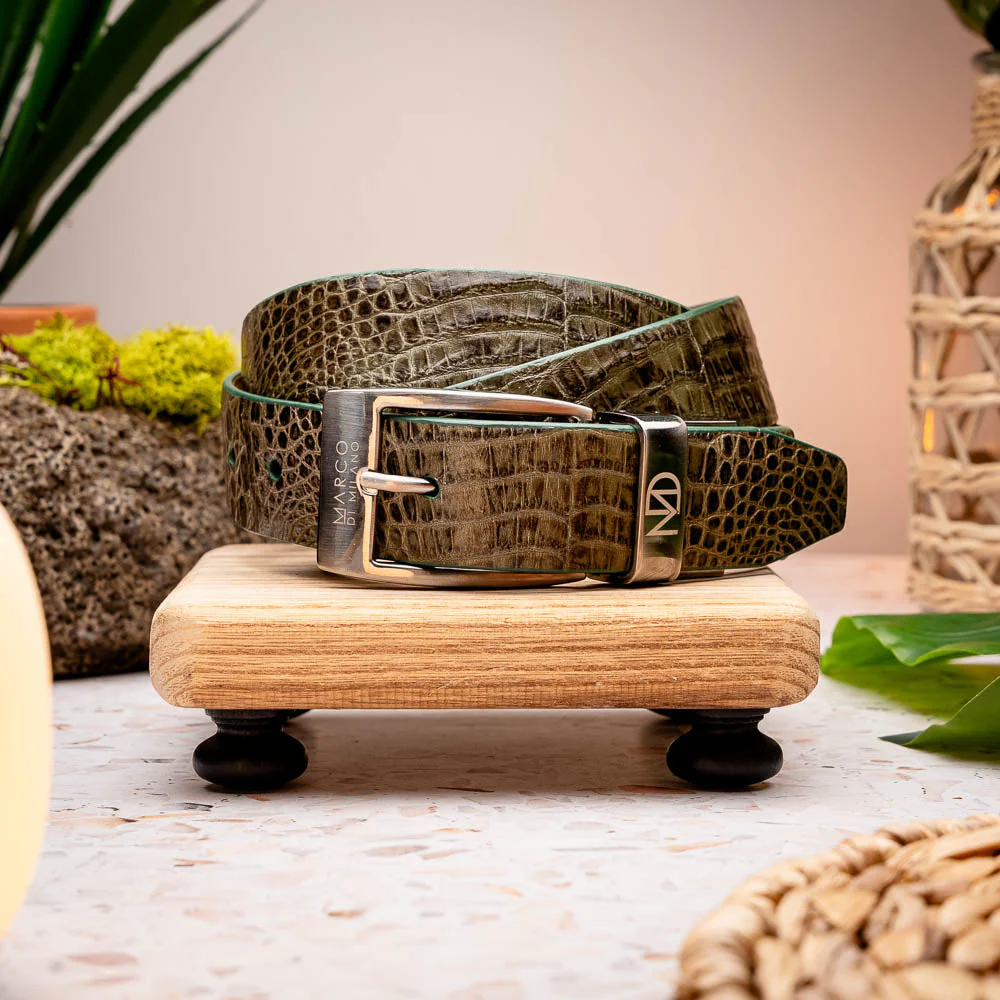 Marco Di Milano Riccardo Belt Rustic Olive - Image 3