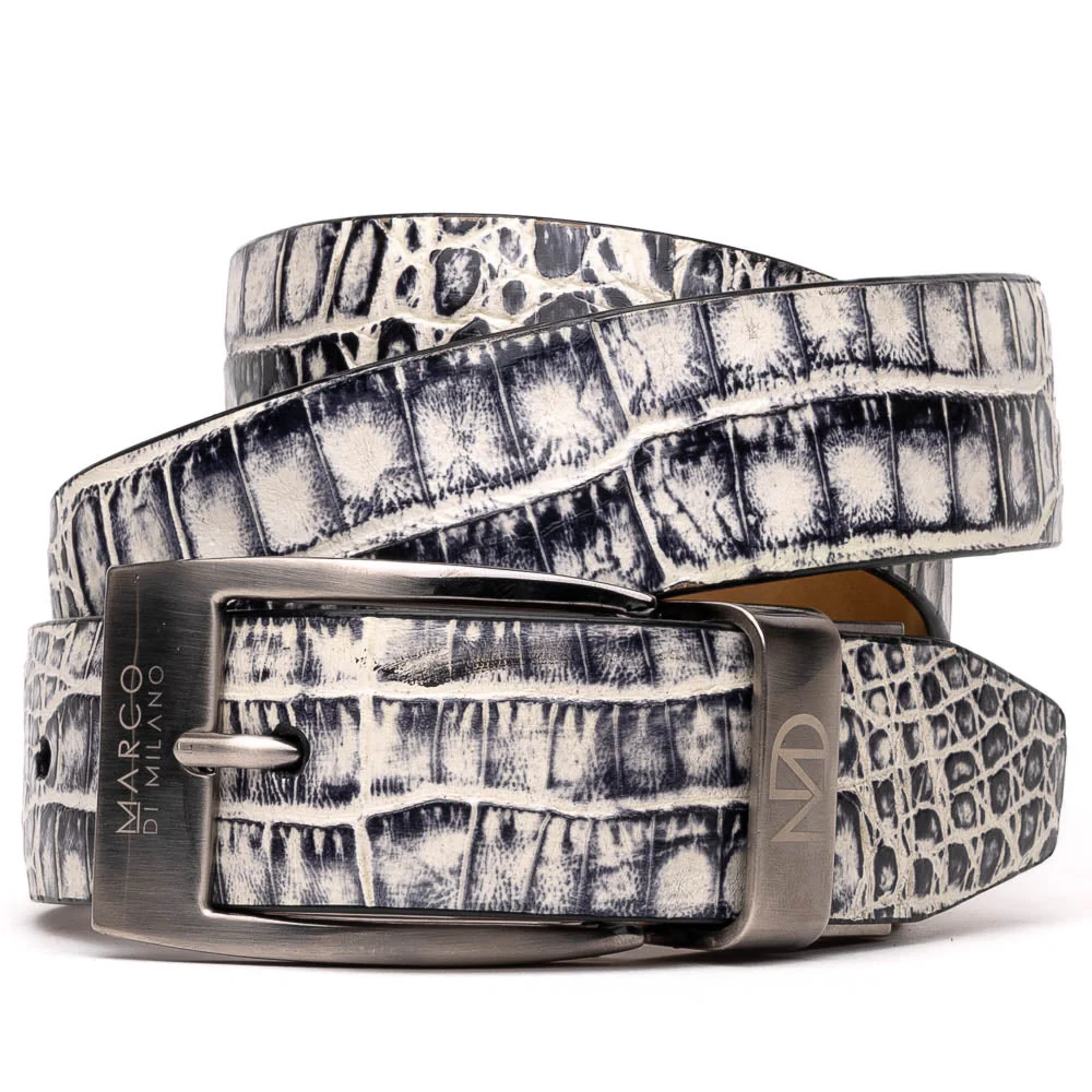 Marco Di Milano Silvio Belt Antique Newspaper