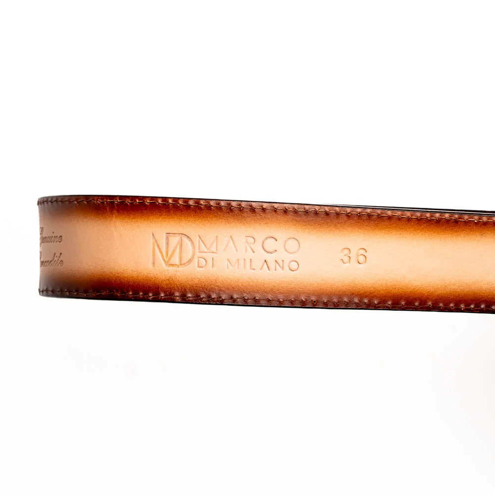 Marco Di Milano Texas Belt Stone Brown - Image 3