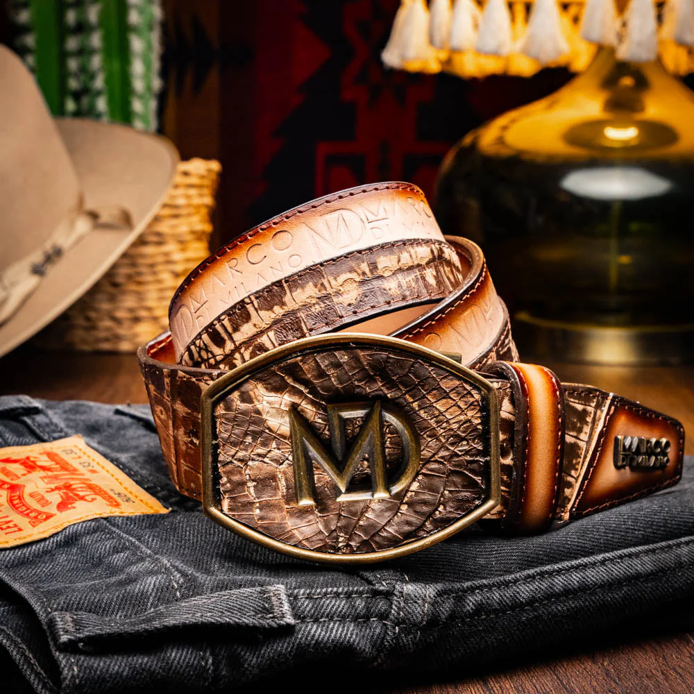 Marco Di Milano Texas Belt Stone Brown - Image 5