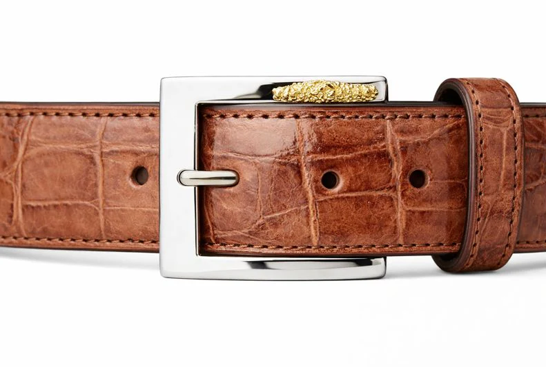 MEN 2008 COGNAC-44-ALLIGATOR BELT - Image 2