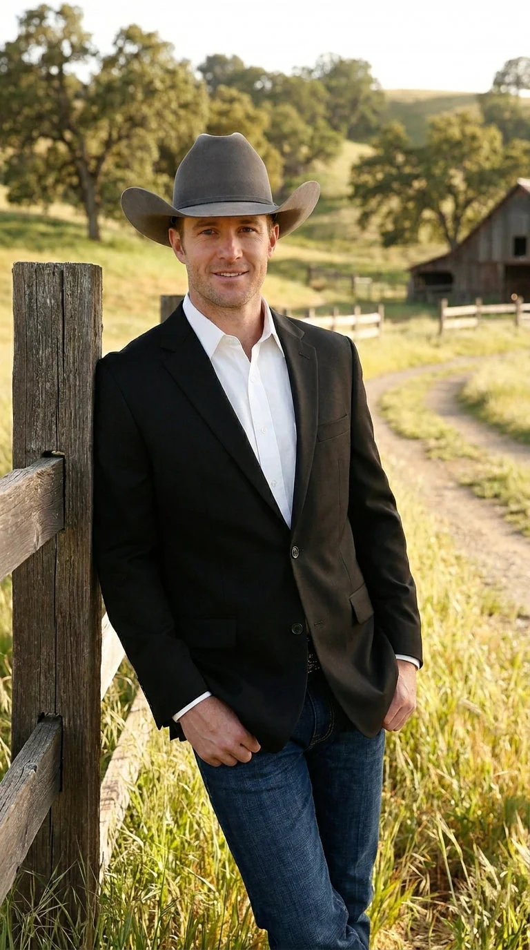 Men’s Black Linen Western Cowboy Blazer – Lightweight Formal Blazer Jacket for Wedding - Country Summer Jacket - Image 9