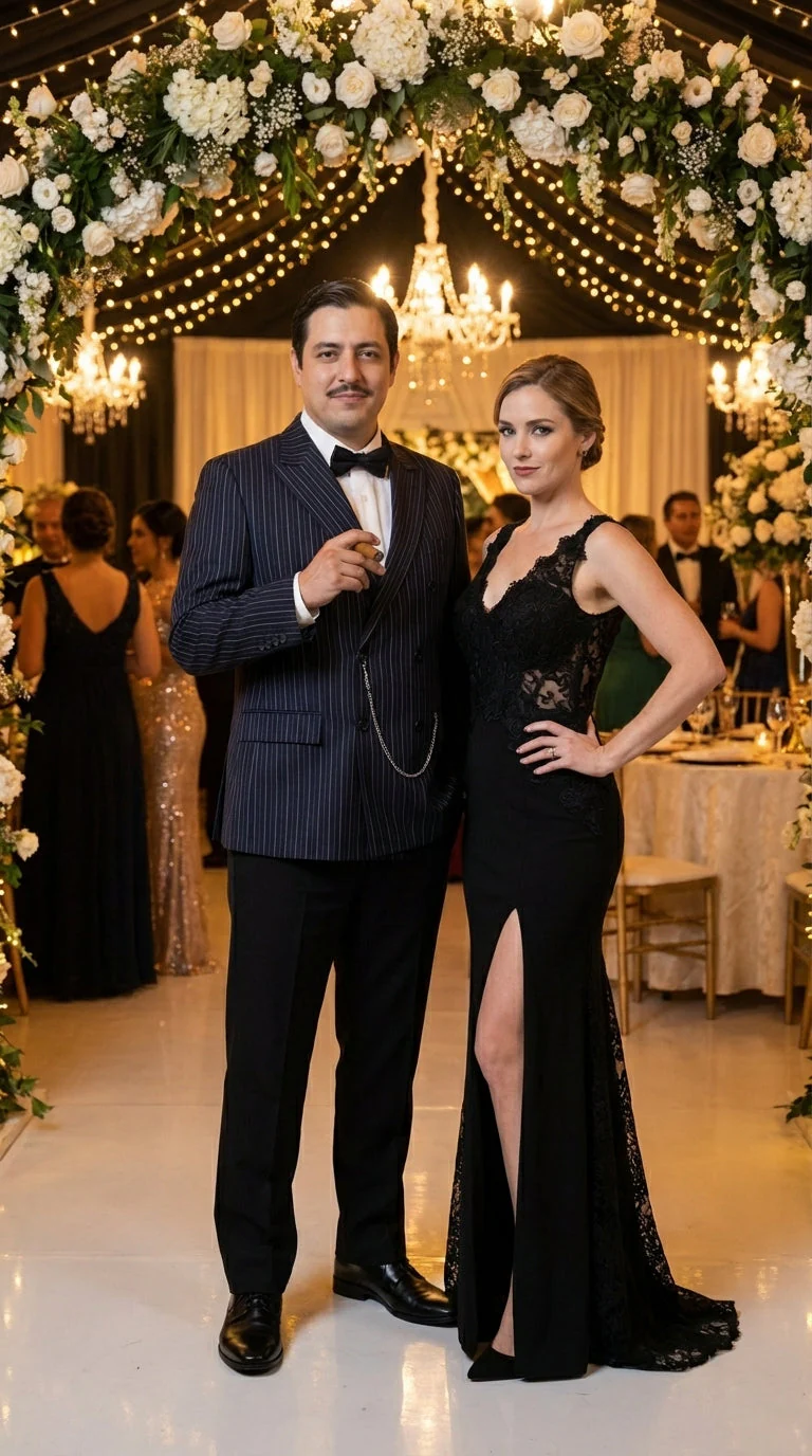 Men’s Black Pinstripe Blazer Gomez Addams Inspired Jacket – Vintage Double Breasted Formal Blazer, Classic Party Costume Wear, Elegant Evening - Image 6