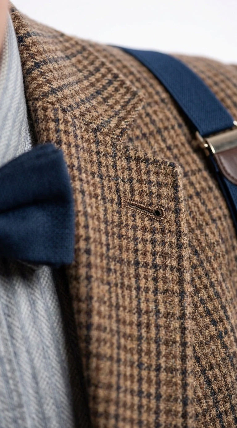 Men’s Brown Tweed Blazer Matt Smith Inspired Jacket – Classic Vintage Style Casual Formal Blazer, Smart Office Party Wear - Image 12