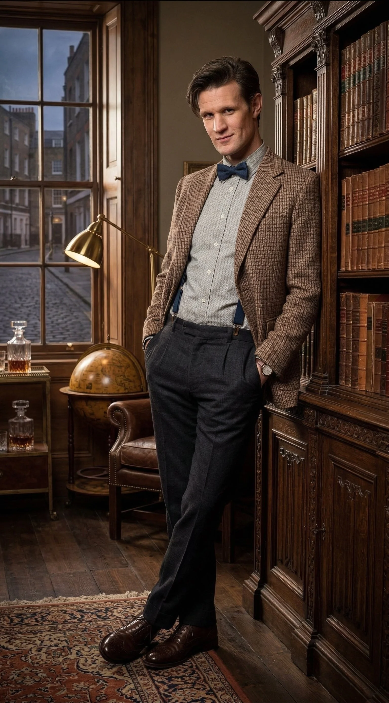 Men’s Brown Tweed Blazer Matt Smith Inspired Jacket – Classic Vintage Style Casual Formal Blazer, Smart Office Party Wear - Image 9