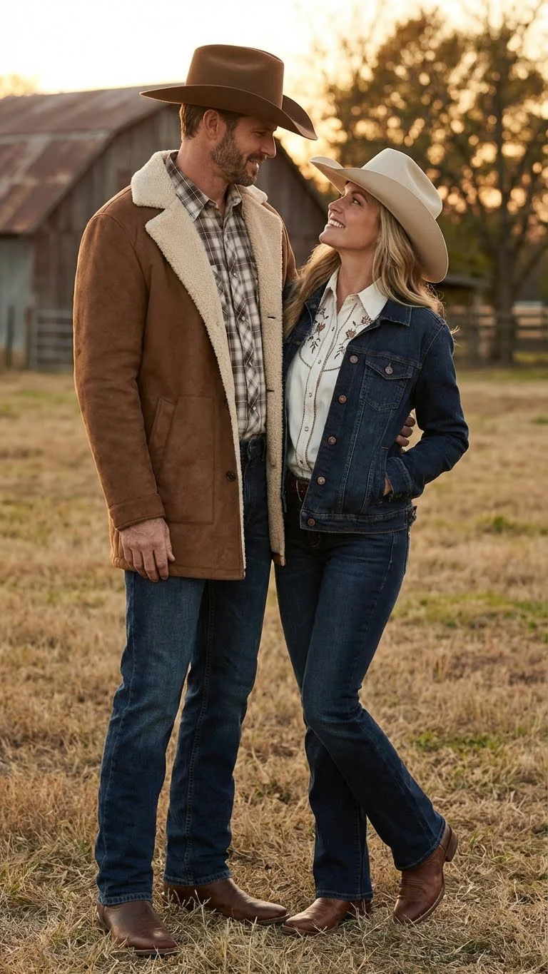 Men’s Brown Western Faux Suede Blazer Coat – Cowboy Style Long Jacket for Wedding, Party and Special Events - Image 7