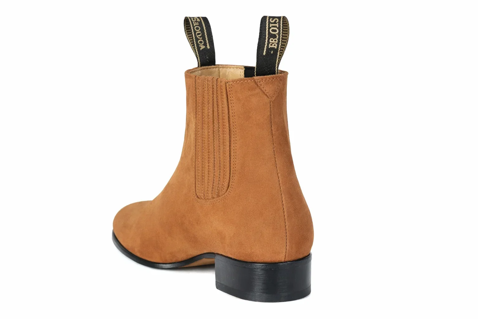 Men’s Camel Genuine Suede Charro Leather Short Boots - Image 3