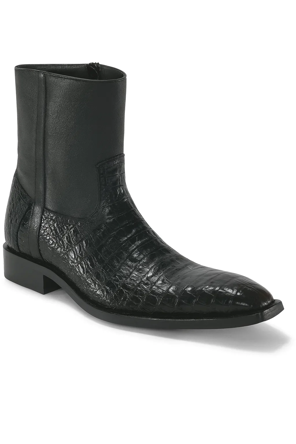 Men’s Dress Ankle Boots – Los Altos Boots – Black Western Style - Image 2