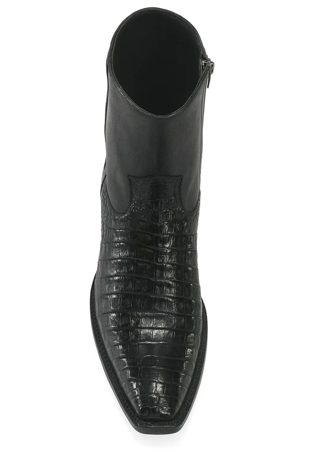 Men’s Dress Ankle Boots – Los Altos Boots – Black Western Style - Image 6