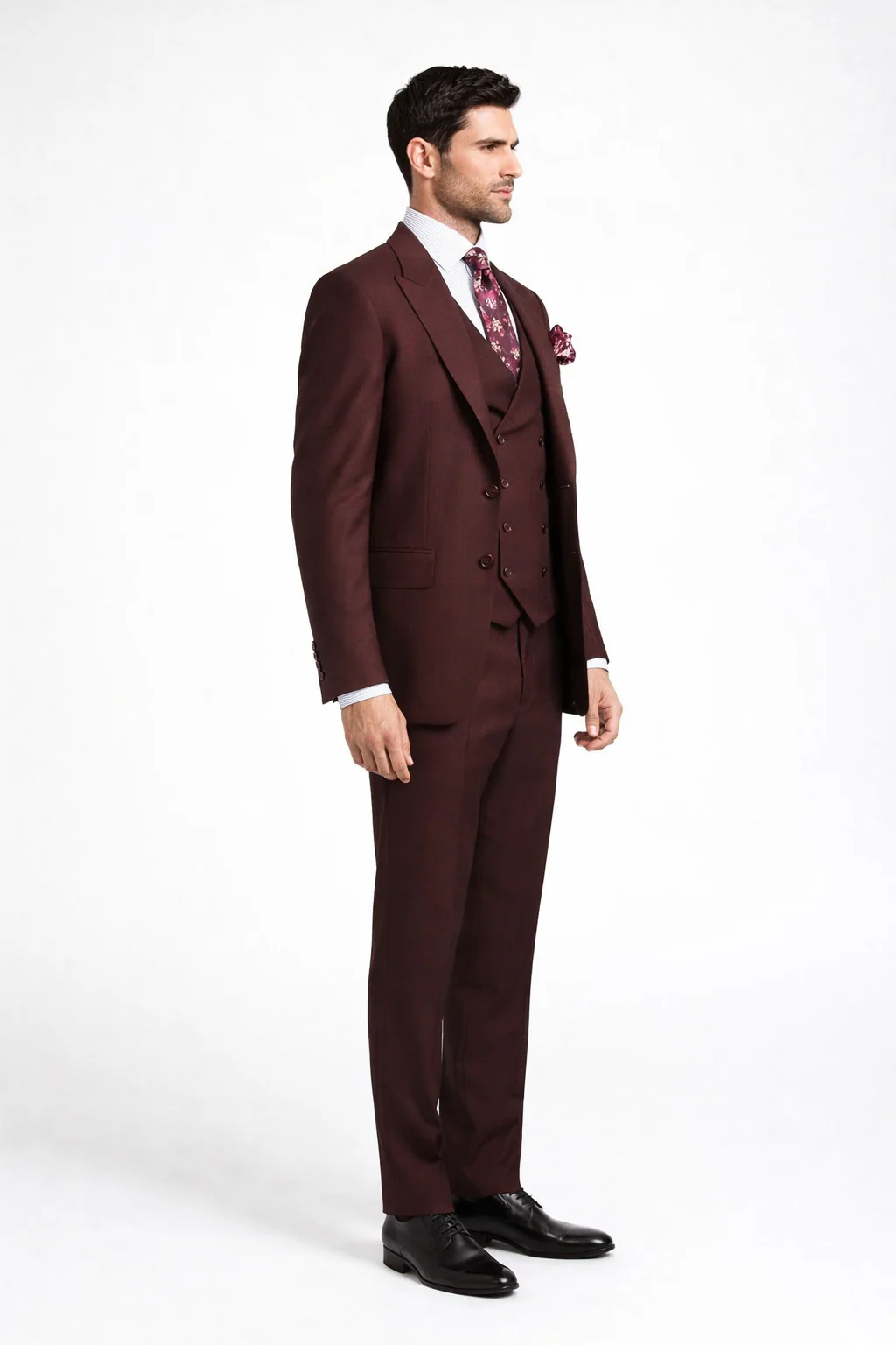 Rossiman Men's Formal Dress Suit – Elegant Tailored Suit - Image 4