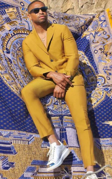 Men’s Gold Mustard Color Suit – Wedding & Prom Formal Suit Outfit, Modern Blazer and Pants - Image 17
