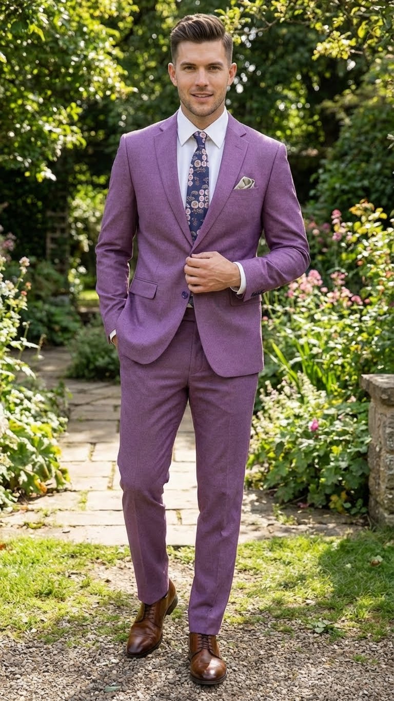 Men’s Light Purple Suit Blazer and Suit Jacket Mauve – Formal Wedding & Party Wear Coat for Business Prom and Church - Image 8