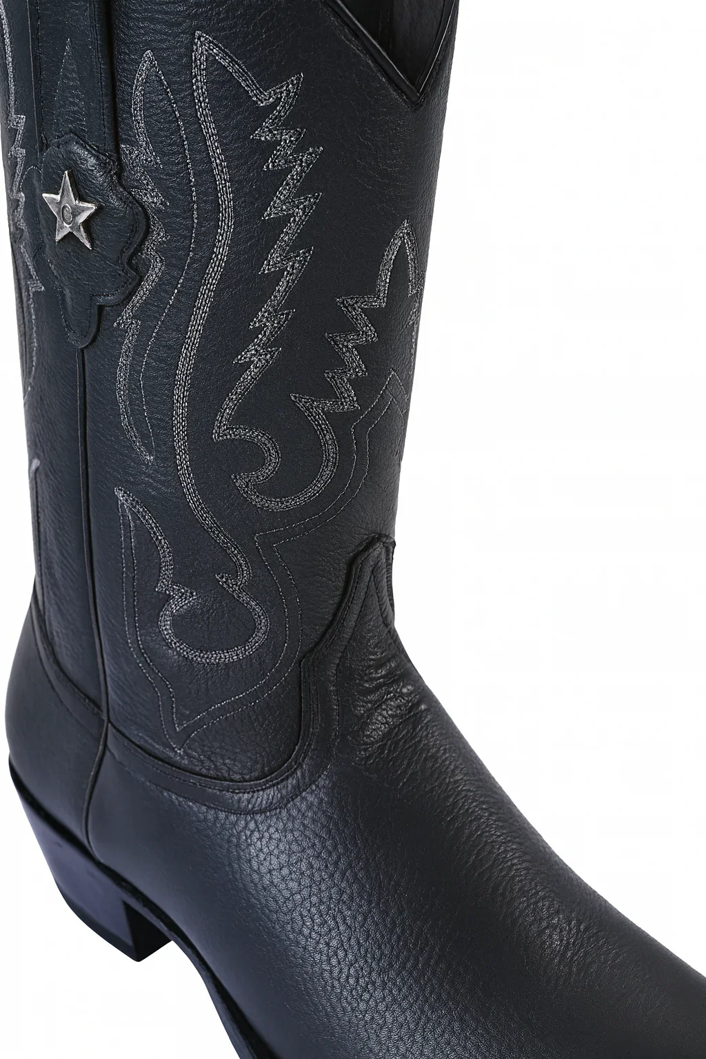Men’s Los Altos Genuine Deer Leather Boots – Black - Image 9