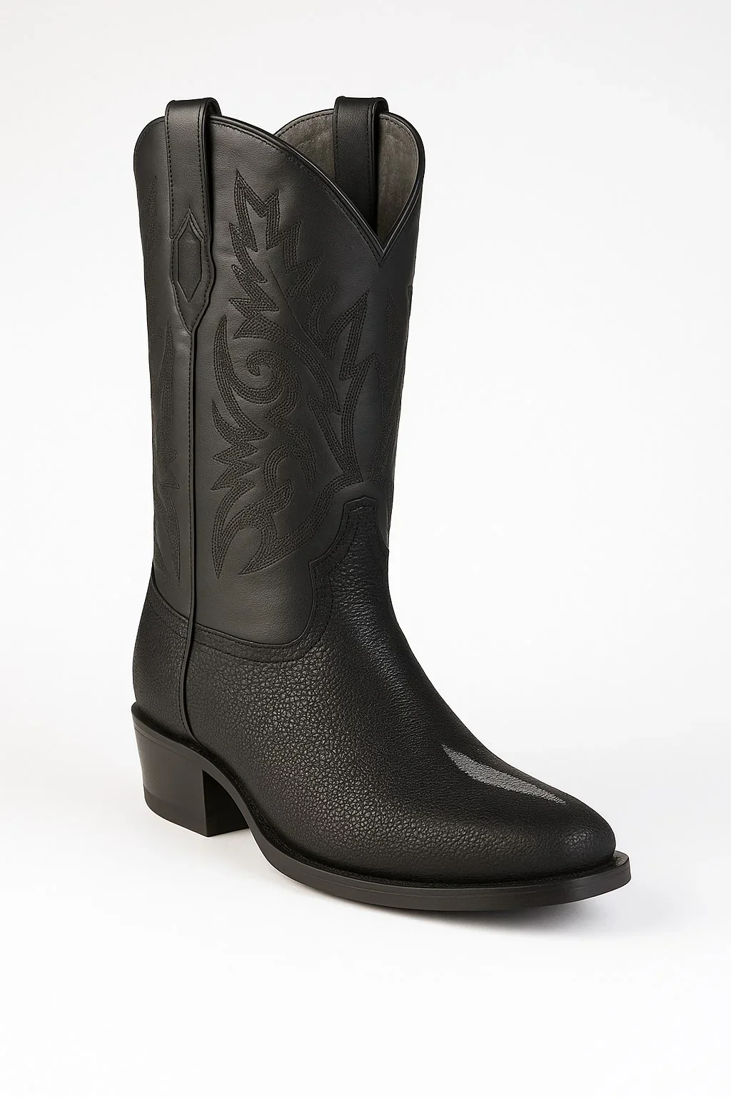Men’s Los Altos Single Stone Stingray Boots – Exotic Stingray Leather Western Cowboy Boots - Image 2
