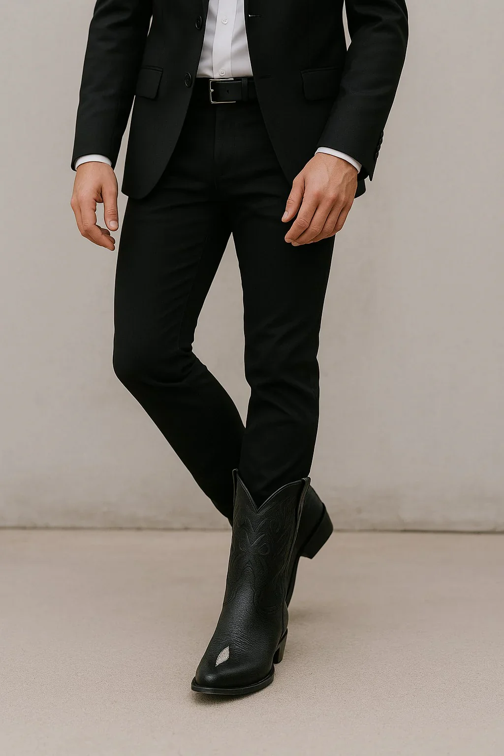 Men’s Los Altos Single Stone Stingray Boots – Exotic Stingray Leather Western Cowboy Boots - Image 8