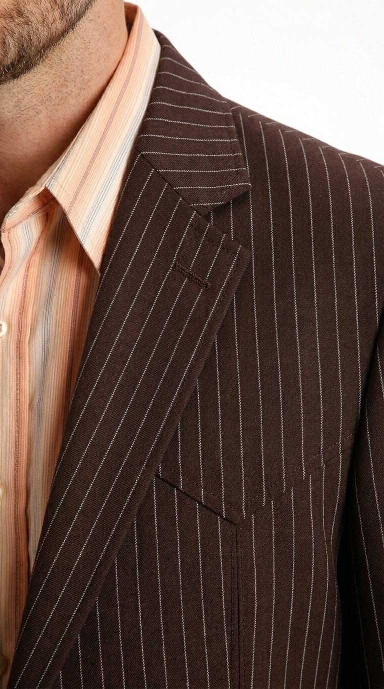 Men’s Pinstripe Western Suit – Classic Formal Blazer and Pant Set for Wedding, Traje Para Hombre Cowboy Style - Image 16